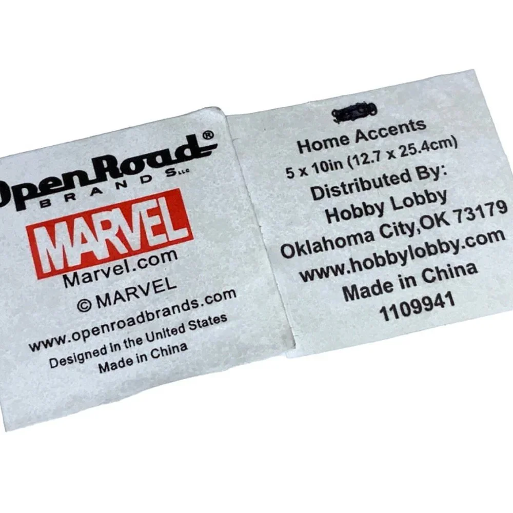 Open Road Brands Marvel Comics Metal Wall Hanging Sign